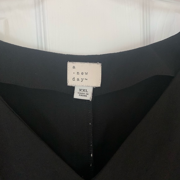 A New Day Black Short Sleeve Scoop Neck A-Line Dress Women’s Plus Size XXL - Picture 8 of 9